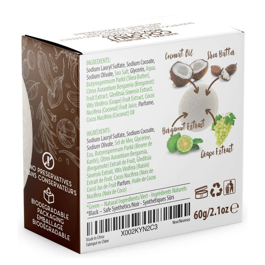 Solid Shampoo Bar and Conditioner Effect Hair Soap – 100% Organic Shampoo Bars for Hair with All Natural Plant Based Essential Oils and Zero Waste Biodegradable Packaging (Coconut)