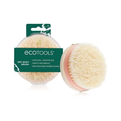 Dry Body Brush, Cruelty-Free Bristles Exfoliate & Smooth Skin, Dry Brushing Removes Flaky Skin, May Help Improve Circulation & Tone, Eco-Friendly Skincare Tool, Vegan & Cruelty-Free, 1 Count